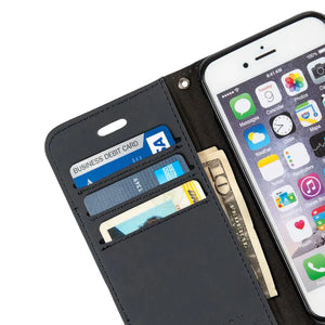 Open CC iPhone case with cards and money