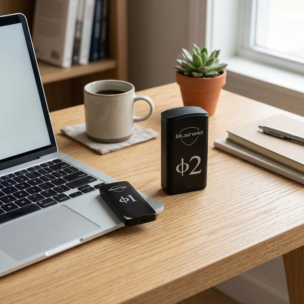 Blushield Phi Φ2 Plug-In + Phi Φ1 Portable Bundle