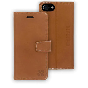 Brown leather iPhone 7/8 wallet case