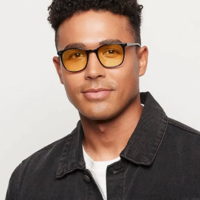 Clark/Gloss Black Sleep Glasses