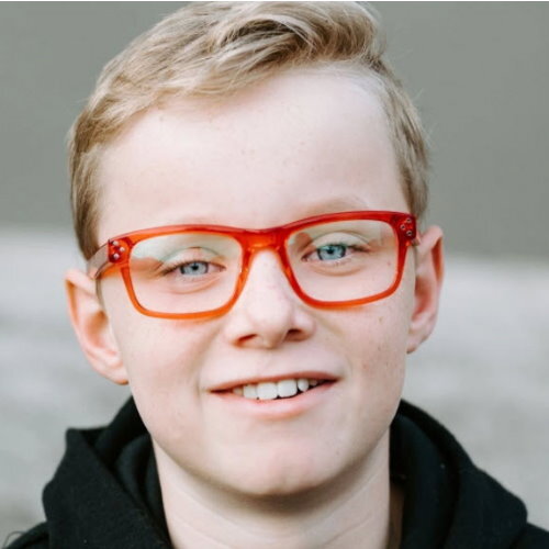 Kids-Bailey / Crystal Red Blue Light Glasses