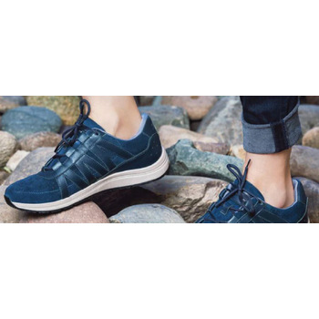 Navy Suede Grounding Jogger