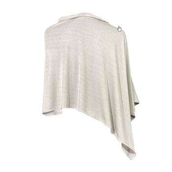 Natural Silver Modal Poncho 