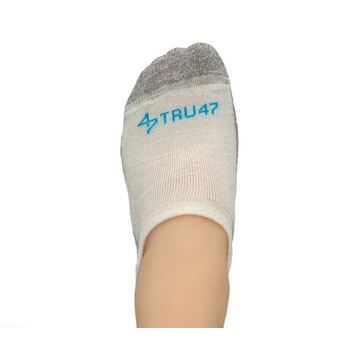 Tru47 - Silver Grounding No Show Socks