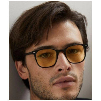 Clark/Gloss Black Sleep Glasses