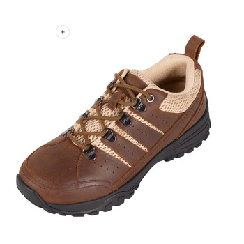 Brown Leather Hiking Grounding Shoes