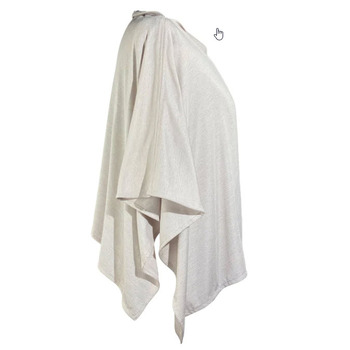 Natural Silver Modal Poncho 