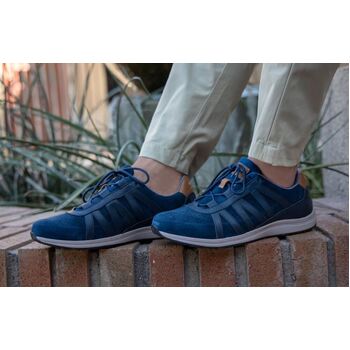 Navy Suede Grounding Jogger