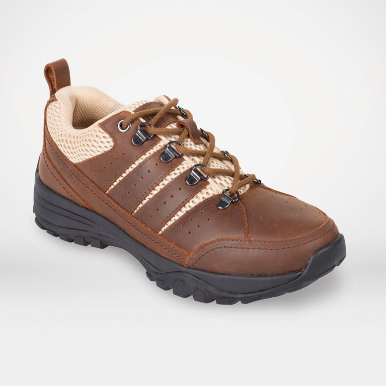 Brown Leather Hiking Grounding Shoes | Earthing Footwear | Harmony 783