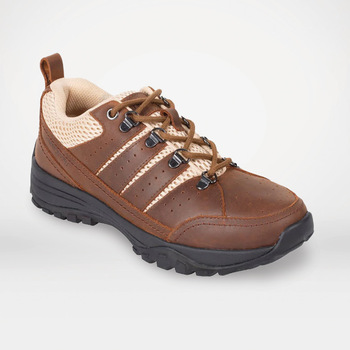 Brown Leather Hiking Grounding Shoes