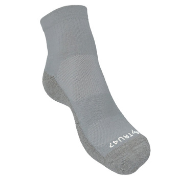Tru47 - Silver Grounding Quarter Socks - Cotton