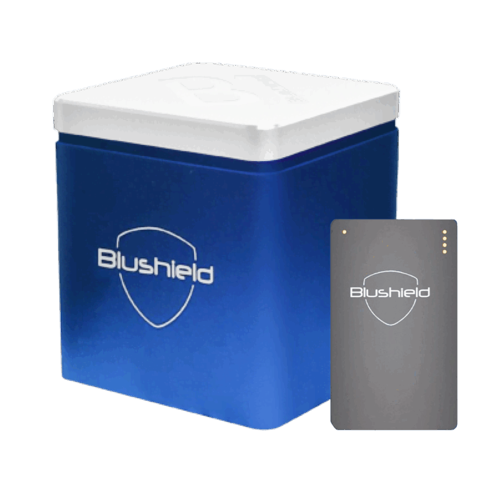 Blushield Group-68 EMF protection device and portable shield