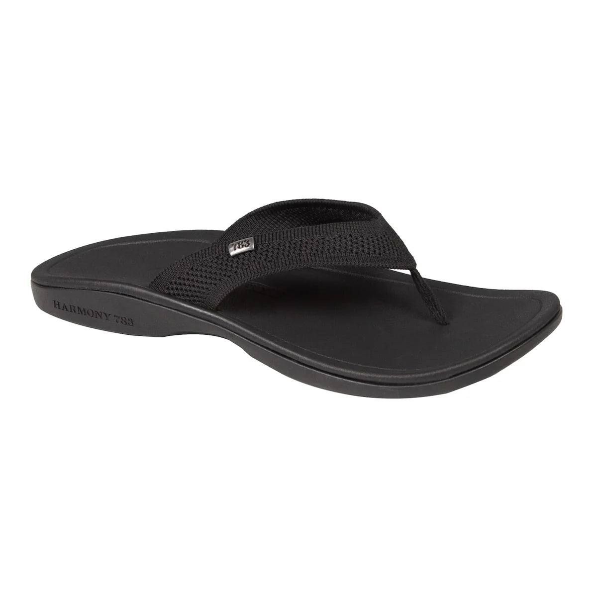 Unisex Black Knit Grounding Sandal